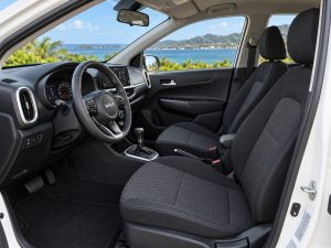 Kia Picanto 2023 Blanc - sièges avant et habitacle