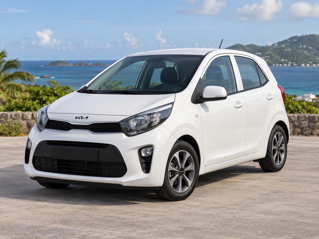 Kia Picanto 2023 Blanc - vue avant 3/4