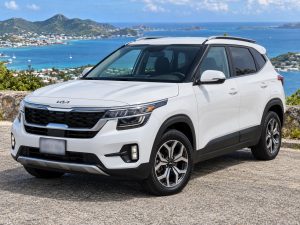 Kia Seltos 2022 Blanc - vue avant 3/4