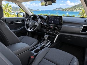 Kia Seltos 2022 Blanc - sièges avant et habitacle