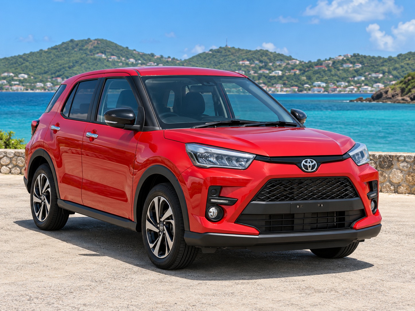 Toyota Raize 2023 Rouge - vue avant 3/4