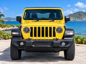 Jeep Wrangler Sport 2020 Jaune - vue de face avant