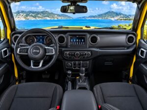 Jeep Wrangler Sport 2020 Jaune - tableau de bord