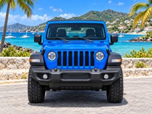 Jeep Wrangler Sport 2020 Bleu - vue de face avant